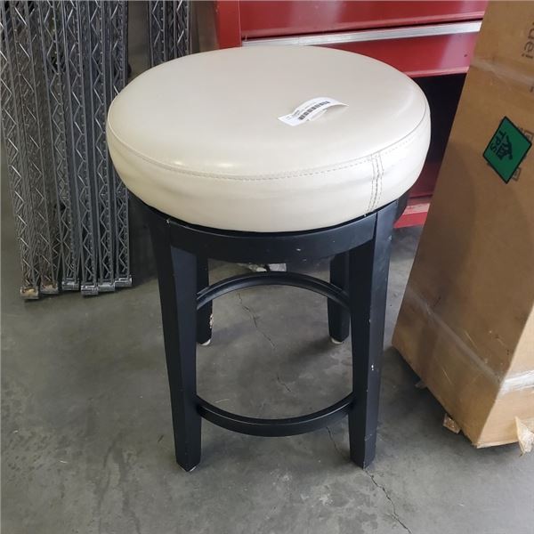 LEATHER SWIVEL BAR STOOL