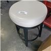 Image 2 : LEATHER SWIVEL BAR STOOL