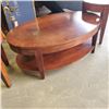 Image 3 : COFFEE TABLE WITH 2 MATCHING END TABLES