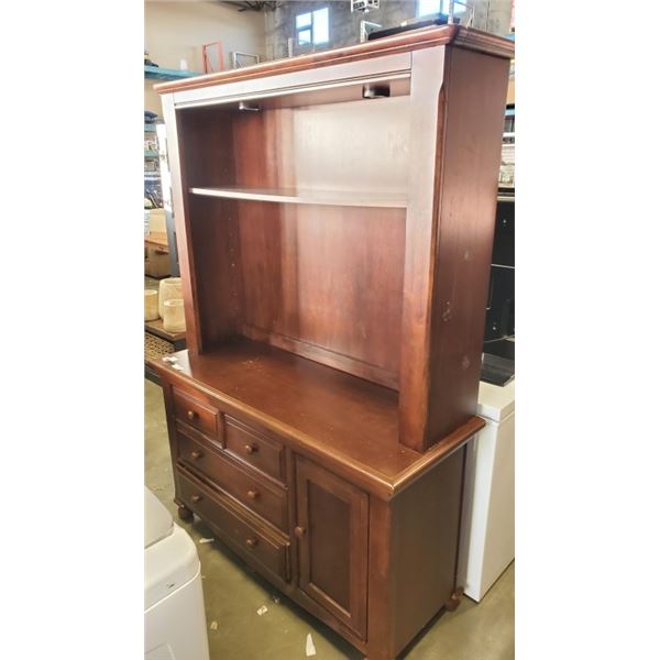 SERVING CABINET WITH HUTCH, 2 PIECE