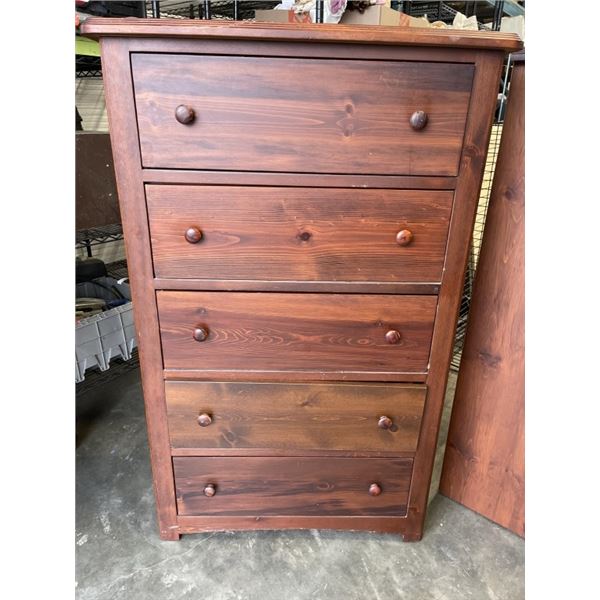5 DRAWER HIGHBOY DRESSER