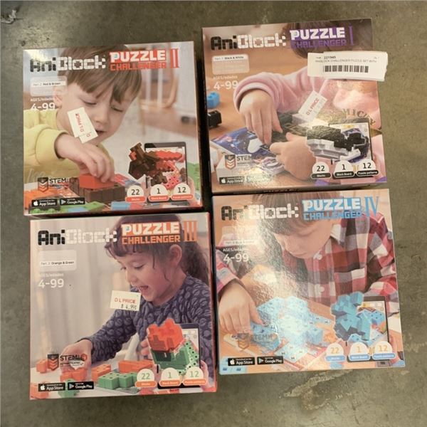 ANIBLOCK CHALLENGER PUZZLE SET WITH PART 1-4
