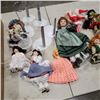 Image 3 : ASSORTED COLLECTION OF MINI VINTAGE AND ANTIQUE DOLLS, SOME PORCELAIN AND WITH ACCESSORIES