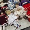 Image 3 : ASSORTED COLLECTION OF VINTAGE AND ANTIQUE DOLLS, SOME PORCELAIN AND WITH ACCESSORIES