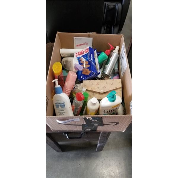 BOX OF WASHROOM SUPPLIES