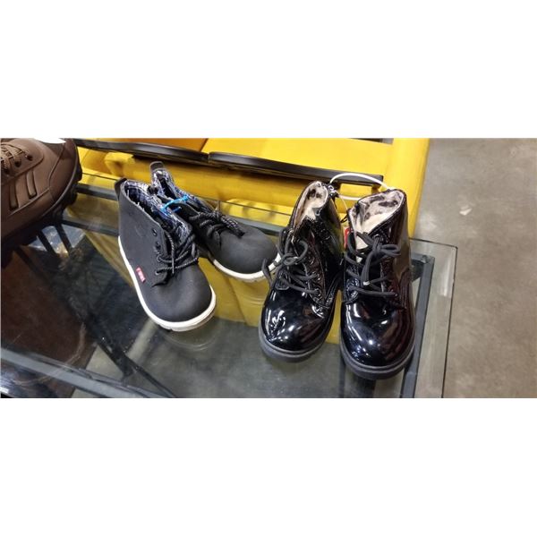 2 NEW PAIRS OF KIDS SIZE 12.5 INFANT BOOTS