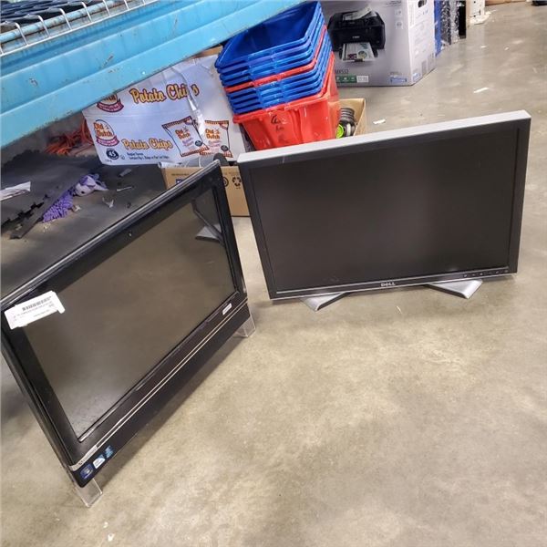 DELL MONITOR ON STAND WITH GATEWAY ALL IN ONE UNTESTED