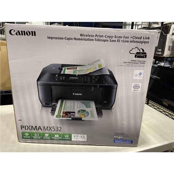 CANON PIXMA MX 532 PRINTER WITH INK, TESTED WORKING