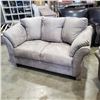 Image 1 : GREY MICROFIBER LOVESEAT