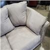 Image 2 : GREY MICROFIBER LOVESEAT