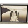 Image 1 : FRAMED PRINT OF DOCK SCENE