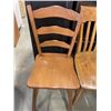 Image 2 : ANTIQUE OAK CHAIR AND 2 VILAS MAPLE CHAIRS