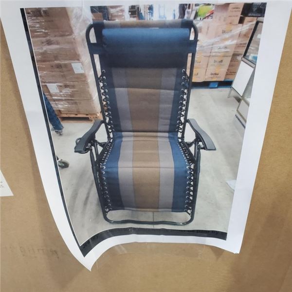 NEW BLUE ZERO GRAVITY PATIO LOUNGER