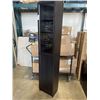 Image 1 : 6FT BLACK STORAGE CABINET WITH GLASS DOOR
