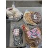 Image 2 : 5 ASSORTED PLUSH ANIMALS,POODLE, CHICKEN AND MORE