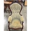 Image 1 : ANTIQUE CARVED MAHOGNAY PARLOUR CHAIR