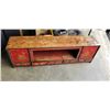 Image 1 : ANTIQUE CURIO CABINET 61" LONG