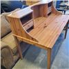 Image 3 : WOOD DESK WITH CREDENZA