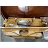 Image 3 : 2 DRAWER SHELF AND MIRROR WITH COAT HOOKS