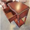 Image 2 : TWO BOMBAY ROSEWOOD SIDE TABLES