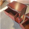 Image 3 : TWO BOMBAY ROSEWOOD SIDE TABLES