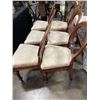 Image 2 : SET OF 6 ANTIQUE BALLOON BACK MAHOGANY CHAIRS
