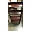 Image 2 : ANTIQUE INLAID  MAHOGANY BOOKSHELF