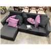 Image 1 : MODERN BLACK IKEA LUGNVIK SECTIONAL SOFA