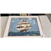Image 1 : FRAMED PETIT POINT SHIP