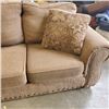 Image 2 : PILLOW BACK ROLLED ARM STUDDED FRONT COUCH