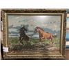 Image 3 : SMALL PAINTING AND THREE FRAMED NEEDLEPOINTS