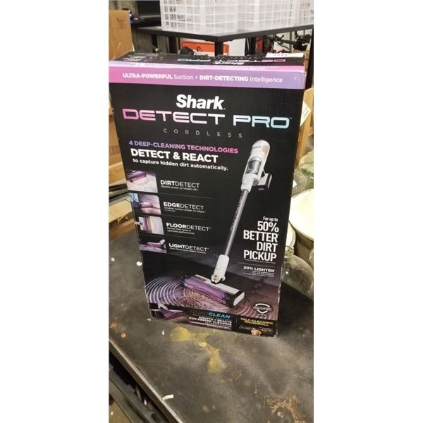 SHARK DETECT PRO CORDLESS STICK VACUUM - TESTE WORKING, RETAIL $399