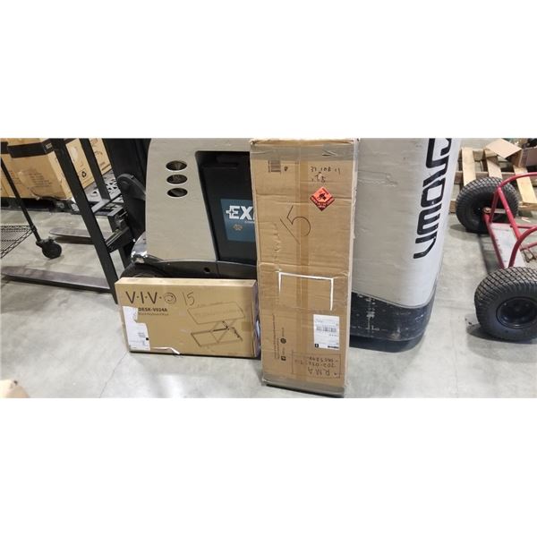 FULL MOTION EXTRA LARGE TV MOUNT WITH BLACK KEYBOARD RISER