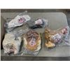 Image 1 : 5 ASSORTED PLUSH ANIMALS, CHICKEN, SNAIL AND MORE