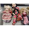 Image 2 : ASSORTED COLLECTION OF VINTAGE AND ANTIQUE DOLLS, SOME PORCELAIN AND WITH ACCESSORIES