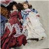 Image 2 : ASSORTED COLLECTION OF VINTAGE AND ANTIQUE DOLLS, SOME PORCELAIN AND WITH ACCESSORIES