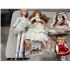 Image 2 : ASSORTED COLLECTION OF VINTAGE AND ANTIQUE DOLLS, SOME PORCELAIN AND WITH ACCESSORIES