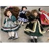 Image 2 : ASSORTED COLLECTION OF VINTAGE AND ANTIQUE DOLLS, SOME PORCELAIN AND WITH ACCESSORIES