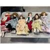 Image 1 : ASSORTED COLLECTION OF VINTAGE AND ANTIQUE DOLLS, SOME PORCELAIN AND WITH ACCESSORIES