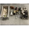 Image 1 : 2 TRAYS OF ANTIQUE COLLECTIBLES AND MINIATURES