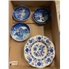 Image 2 : ASSORTED ROYAL BLUE CHINA, FROM JOHNSON BRO'S AND WEDGEWOOD