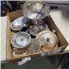 Image 1 : BOX OF ASSORTED ESTATE SILVER PLATE ITEMS