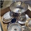 Image 2 : BOX OF ASSORTED ESTATE SILVER PLATE ITEMS
