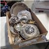 Image 1 : BOX OF ASSORTED ESTATE SILVER PLATE ITEMS
