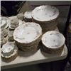 Image 2 : APPROX 80PCS HAVILAND LIMOGE FRANCE CHINA SET, INCLUDES DINNER PLATES, BOIWLS AND TEA CUPS, ETC