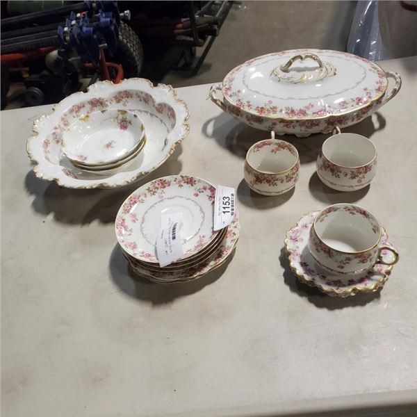 16 PCS HAVILAND LIMOGE FRANCE ANTIQUE CHINA