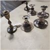 Image 2 : 3 SETS OF SILVER PLATED CANDEL STANDS