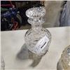 Image 3 : HEAVY CUT CRYSTAL DECANTER, FOOTED DISH AND VASE