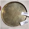 Image 2 : BRASS SERVING TRAY AND WOOD OVERLAY LIDDED JAR