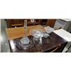 Image 1 : ASSORTED CUT CRYSTAL AND PINWHEEL ITEMS, INCLUDING LARGE DECANTER